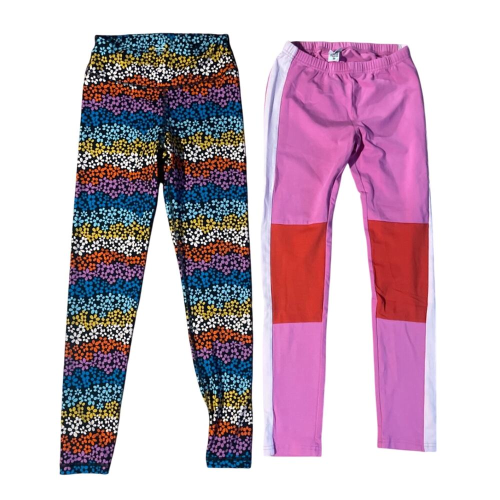 Hanna Andersson Girls Leggings Size 12/150 - Lot of 2 - Excellent Condition